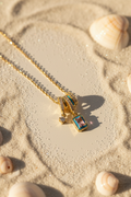 Collier Blue Enamel – Summer Detail