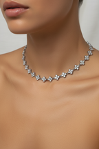 Collier Muse Argenté porté