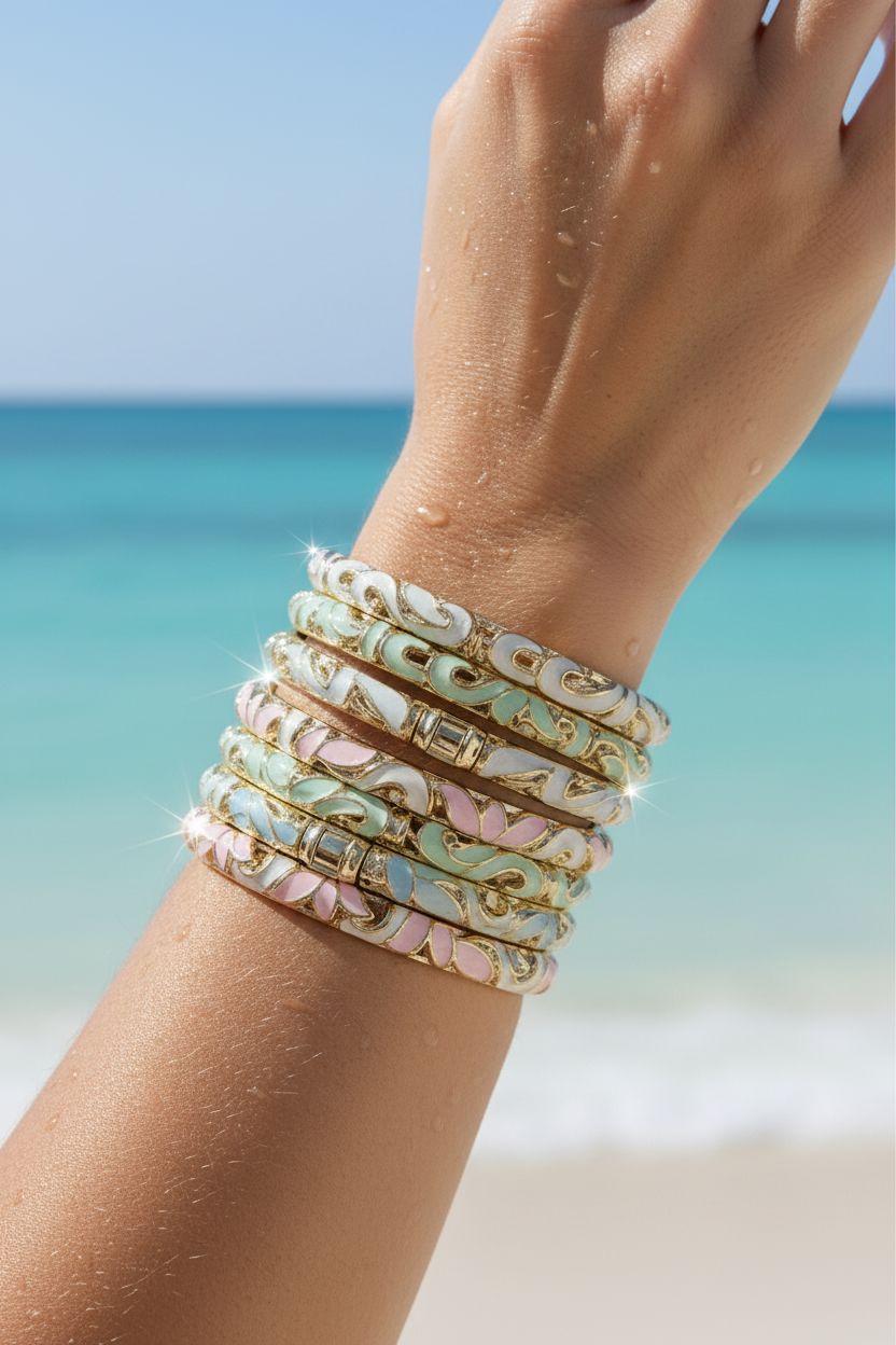 Joncs poignet turquoise
